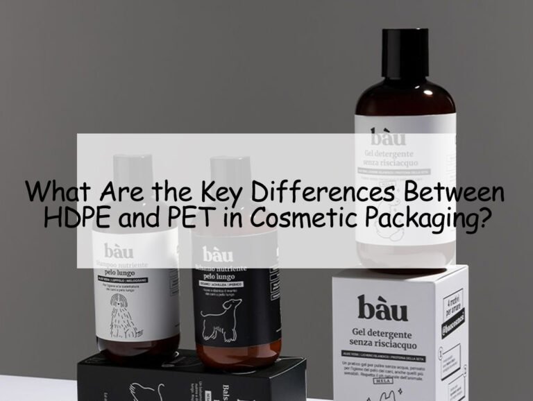 What Are the Key Differences Between HDPE and PET in Cosmetic Packaging?