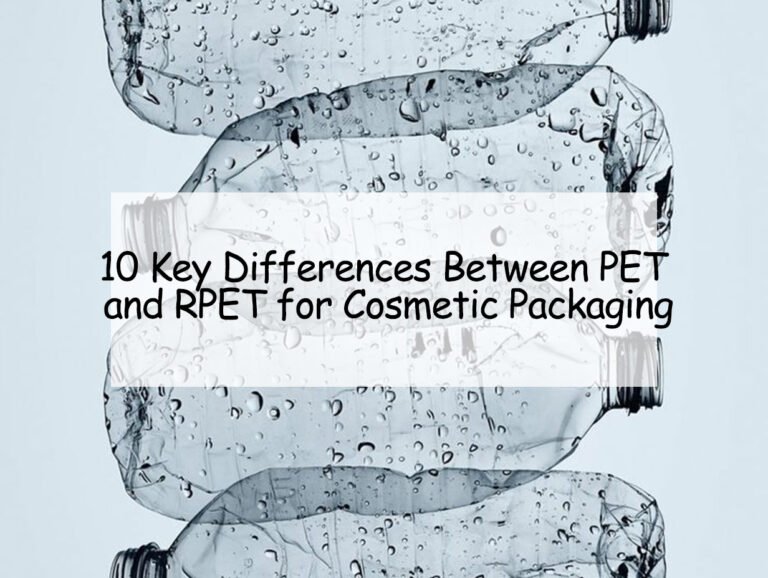 10 Key Differences Between PET and RPET for Cosmetic Packaging