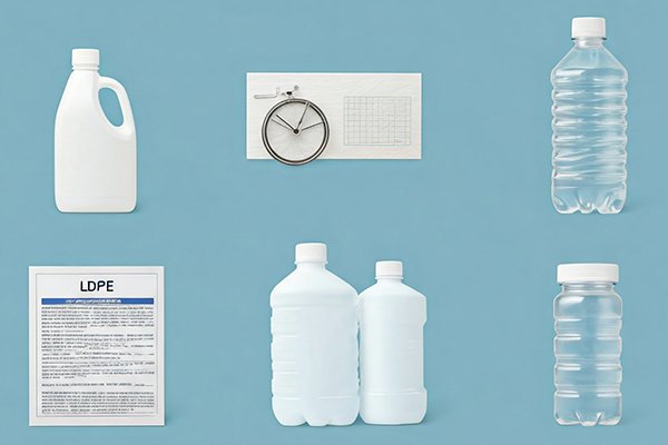Common uses of LDPE plastic, including flexible packaging and containers