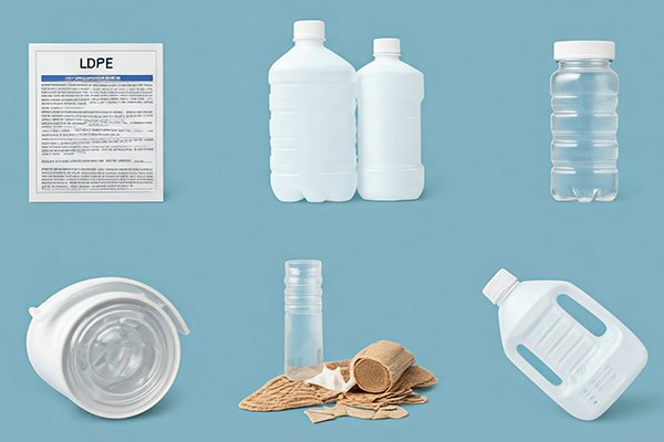 LDPE plastic in skincare packaging, showcasing flexible bottles and pouches
