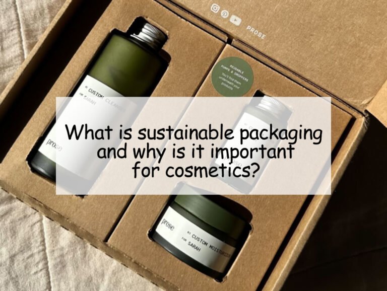 What is sustainable packaging and why is it important for cosmetics?