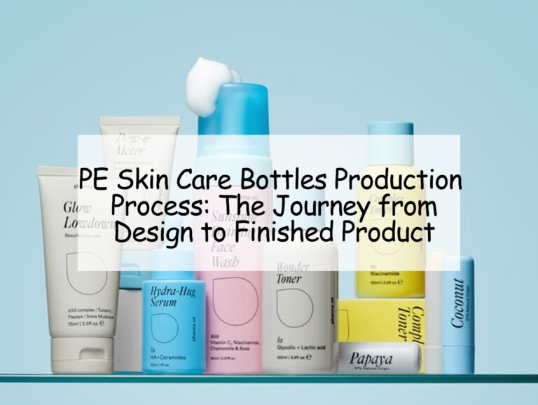 PE Skin Care Bottles Production Process: The Journey from Design to Finished Product