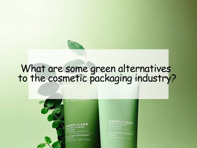 What are some green alternatives to the cosmetic packaging industry?